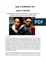 Finding A Definition For Queer Cinema