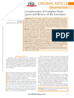 Microvascular Reconstruction of Complex Nasal Defects: Case Reports and Review of The Literature