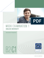 Mock Examination 1: English University