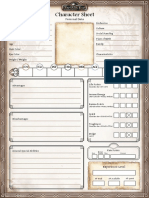 The Dark Eye - Character Sheets