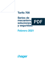 Hager Tarifa 708 Series de Mecanismos Soluciones KNX y Seguridad