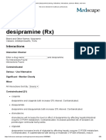 Desipramine (RX) : Interactions