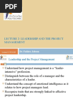 Lecture - 02-Leadership and The Project Manager