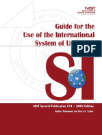 Guide for the Use of the International System of Units (SI)