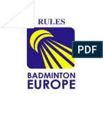 Badminton Europe Rules 14.04.18