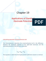 Applications of Standard Electrode Potentials