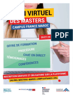 Flyer Salon Virtuel des Masters - 28 et 29 novembre 2020