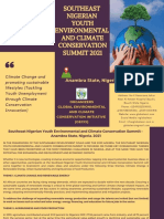 Summit Brochure (SOUTHEAST NIGERIAN YOUTH ENVIRONMENTAL AND CLIMATE CONSERVATION SUMMIT 2021)