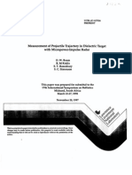 Measurement of Projectile Trajectory in Dielectric Target With Micropower-Impulse Radar