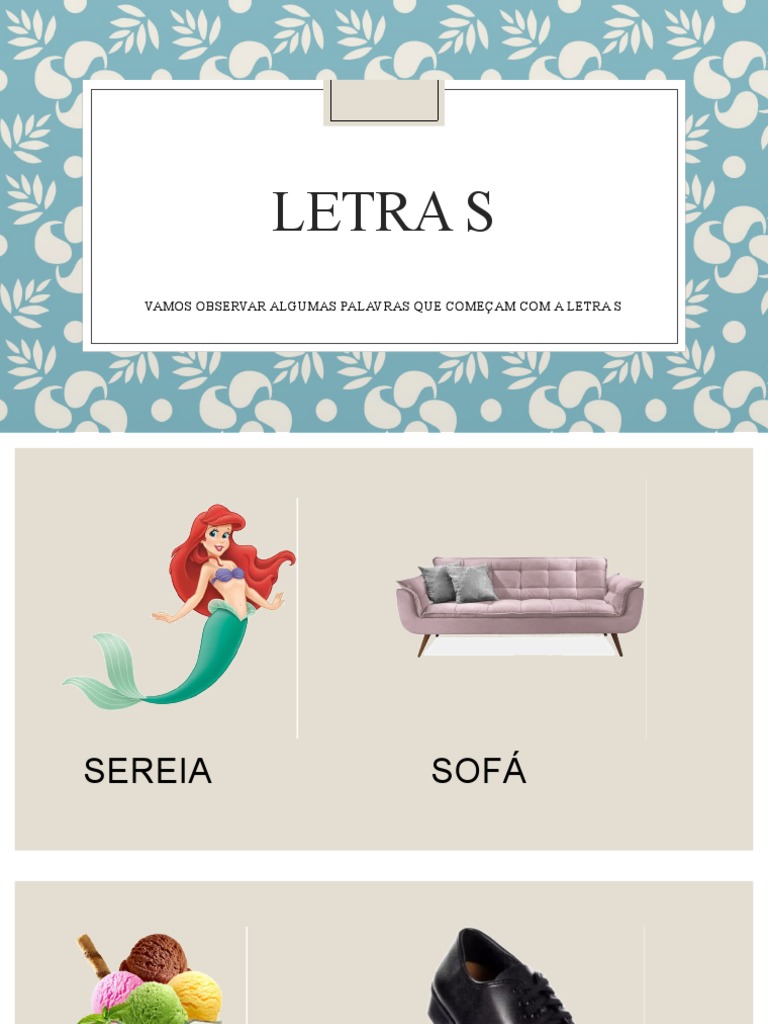 Imagens de Objetos Com A Letra S | PDF