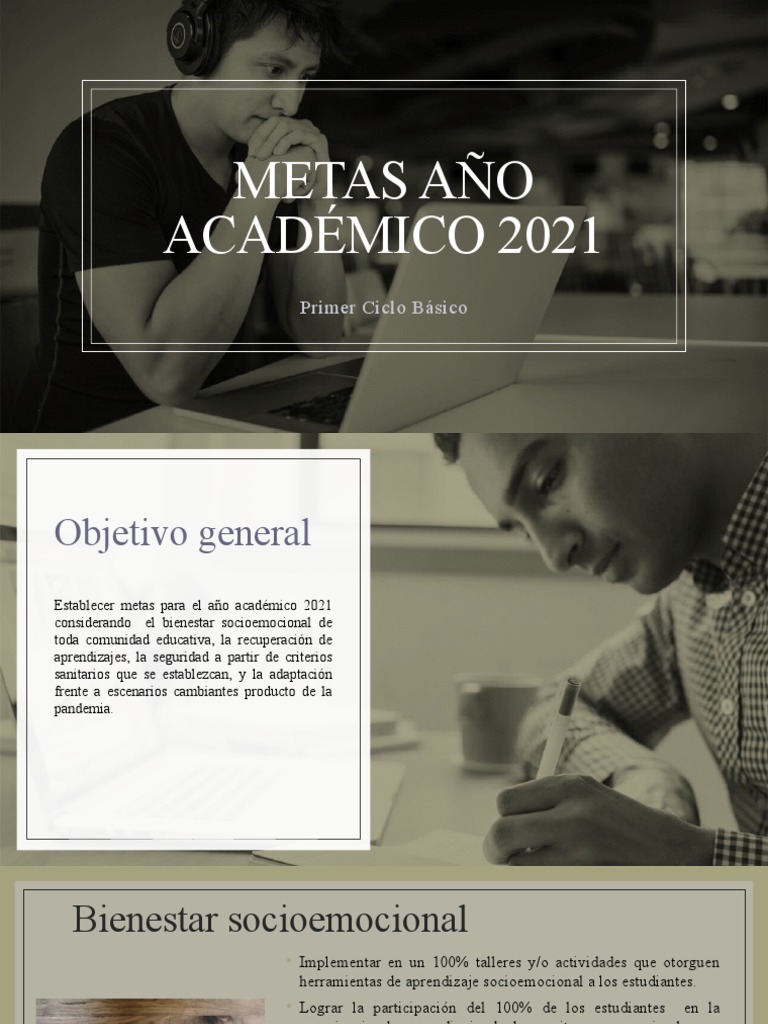Metas Educativas 2021: Bienestar y Aprendizaje | PDF | Teoría de la ...