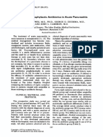 Evaluation of Prophylactic Antibiotics in Acute Pancreatitis