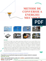 Metode de Conversie A Energiei Mecanice