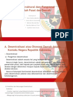 Hubungan Struktural Dan Fungsional Pemerintah Pusat Dan Daerah