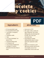 Chocolate Chip Cookies: Ingredients Directions