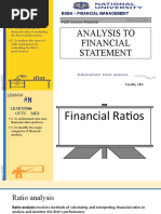 Analysis To Financial Statement: FLEX Course Material