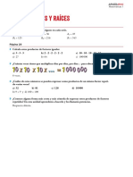 Potencias y raíces matemáticas 1 ESO