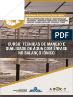 Apostila Técnicas de Manejo e Qualidade Da Água Com Ênfase No Seu Balanço Iônico