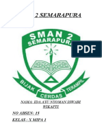 SMA 2 Semarapura Siswi X MIPA 1 Ida Ayu Nyoman Iswari