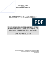 Prospective Maroc 2030 - Changement Démographique Et Ses Répercussions À Long Terme Sur Les Charges de Protection Sociale - Cas Des Retraites.