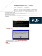Langkah-langkah Konfigurasi FTP Server di Debian 7