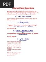 Solving equations