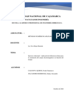 Aplicación de Diferencias Finitas para La Simulación Del Campo Electromagnético en Función Del Tiempo