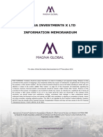 Magna Investments X LTD Information Memorandum 2018.11.21