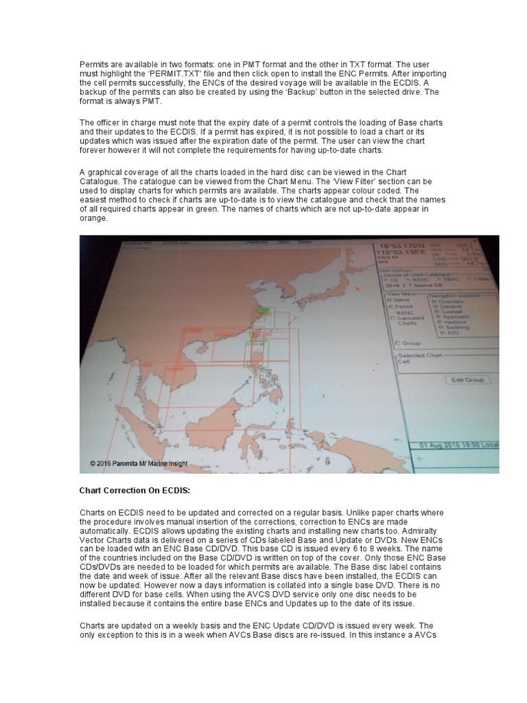 Installing and Updating Electronic Navigational Charts on ECDIS A Guide to Using ENC Permits