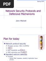 Network Security Protocols and Defensive Mechanisms: John Mitchell