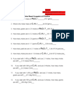 Answer Key Molar Mass - Avogadro's # Practice