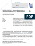 Emerging Technologies in The Renewable Energy Sectoa Comparison of Expert Review With A Text Mining Software