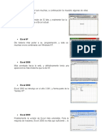 Evolución De Excel