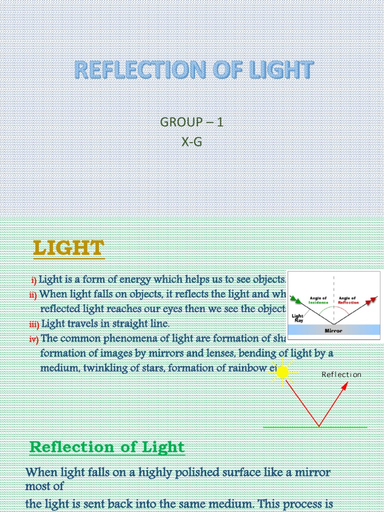 Understanding Light and Spherical Mirrors | PDF | Mirror | Reflection ...