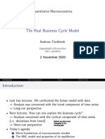 The Real Business Cycle Model: Quantitative Macroeconomics