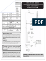 Standard - Automatic Defrost Refrigerator Models (: Service Data Sheet - 297299900