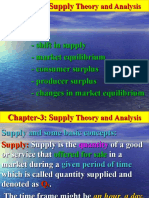 Supply Theory and Analysis