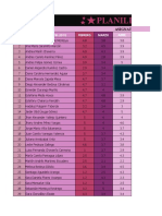 Planilla de Notas