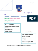 Application of Pulsed Electric Fields in Fish Processing Industries