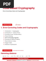 Code-Based Cryptography: Error-Correcting Codes and Cryptography