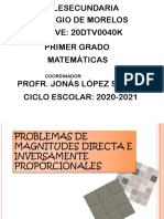 Variación Proporcional Directa 1°