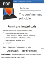 Isolation: The Confinement Principle