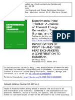 Experimental Heat Transfer: A Journal of Thermal Energy Generation, Transport, Storage, and Conversion