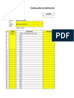 Formulario de reposición planta bodega Sertec enero 2020