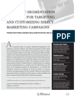 A Dynamic Segmentation Approach For Targeting and Customizing Direct Marketing Campaigns