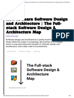 How To Learn Software Design and Architecture - The Full-Stack Software Design & Architecture Map