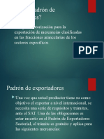 Padron de Exportadores