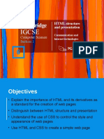 Communications L6 HTML Structure and Presentation