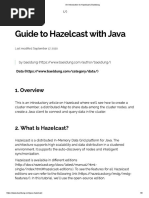 An Introduction To Hazelcast - Baeldung