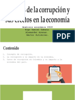 La Corrupción y Sus Efectos en La Economía.